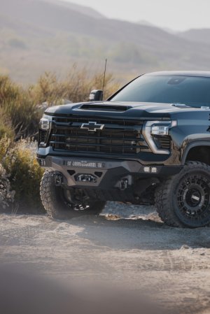 Chevrolet Silverado 2500 Front Bumper - DV8 Offroad - Spec Series - Black - `24-`26